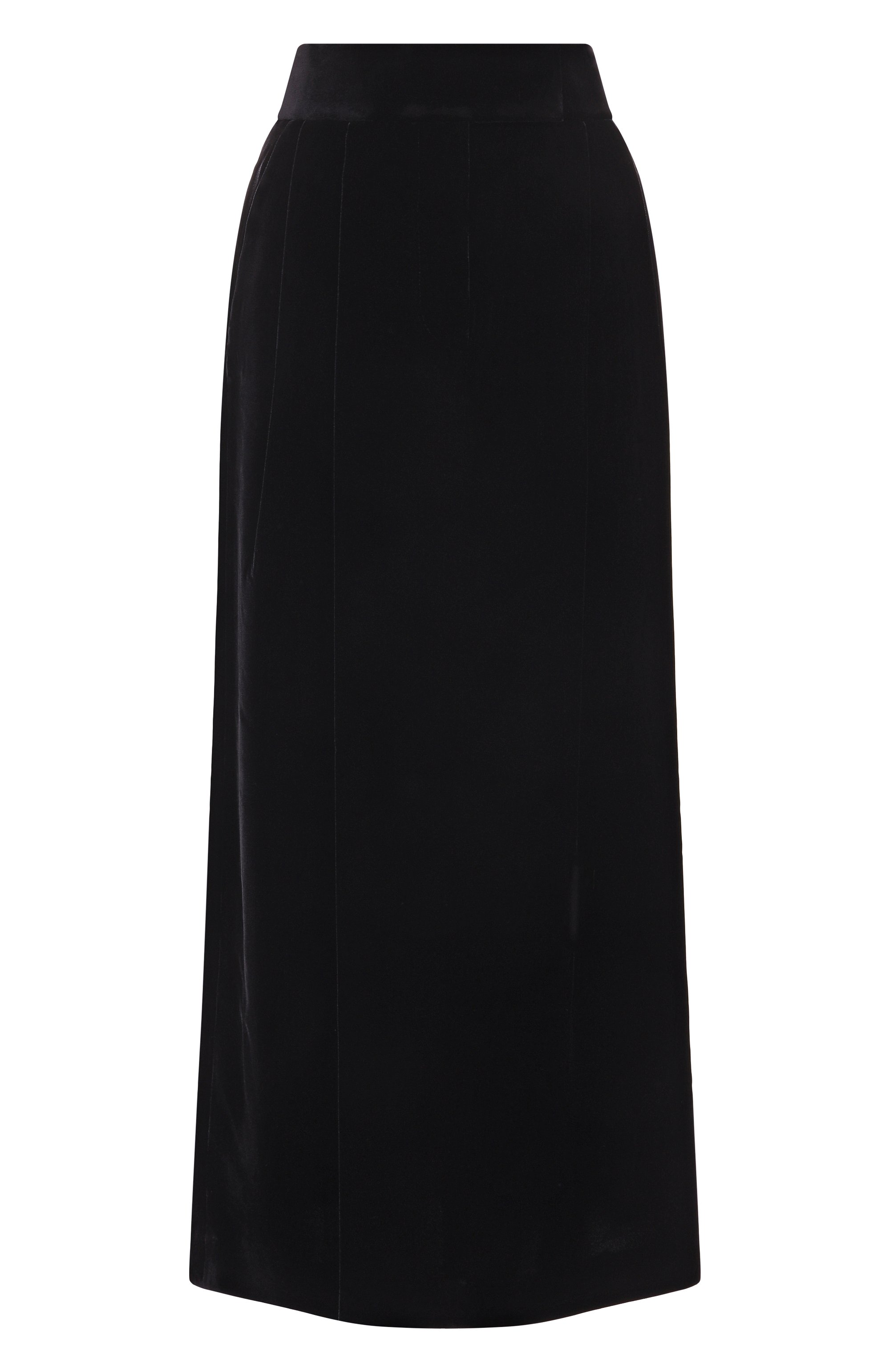 Бархатная юбка GIORGIO ARMANI черного цвета по цене 272500 руб., арт. GW001893/TE10831, фото 1 Бархатная юбка GIORGIO ARMANI, арт. GW001893/TE10831, фото 1