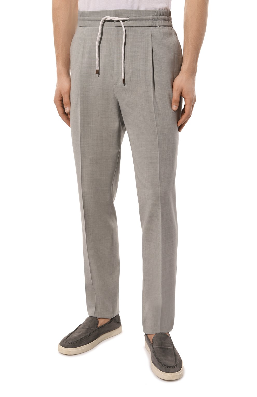 Шерстяные брюки BRUNELLO CUCINELLI, арт. MH244B2032, фото 3