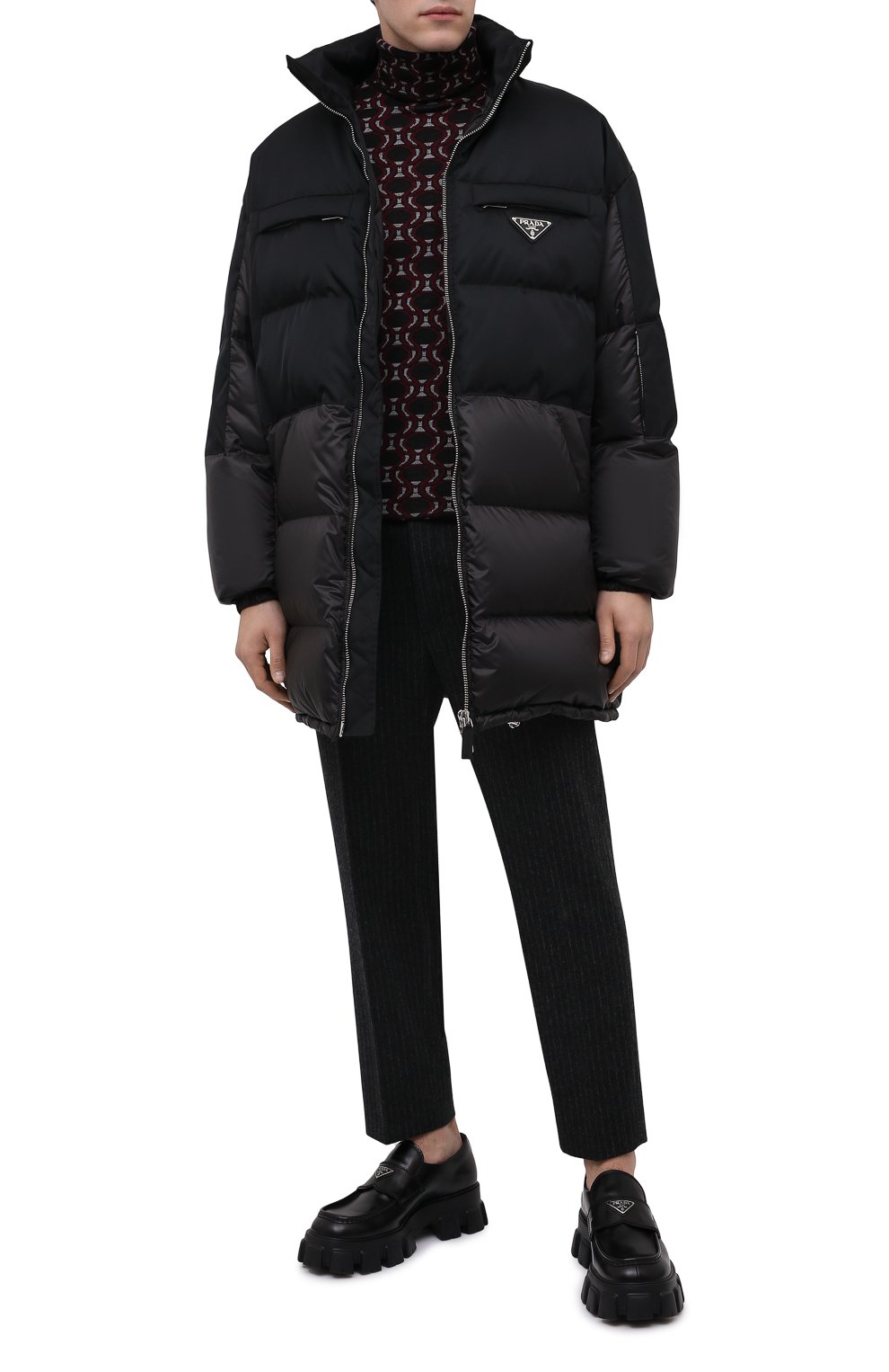 Шерстяная водолазка PRADA бордового цвета по цене 135000 руб., арт. UMR500-1ZOG-F0BD9-212, фото 2 Шерстяная водолазка PRADA, арт. UMR500-1ZOG-F0BD9-212, фото 2