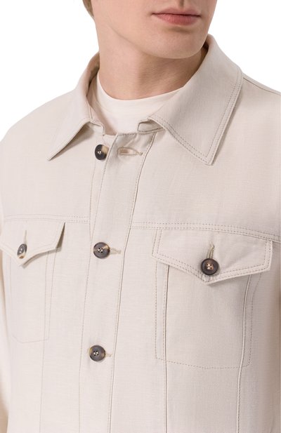 Куртка изо льна и шелка MVST, арт. M26.CSM.T403/TXAVI, фото 5