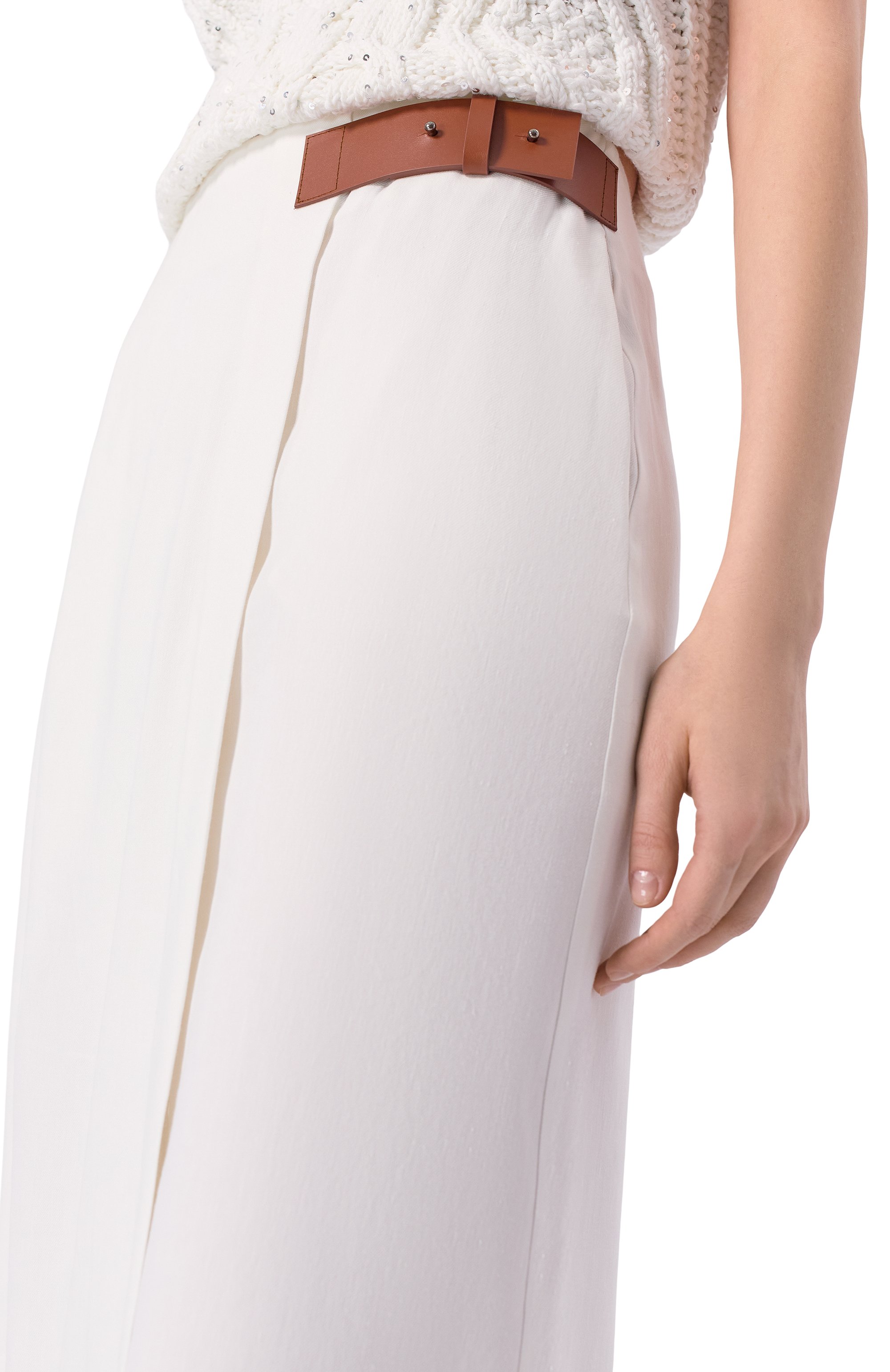 Юбка изо льна и вискозы LORENA ANTONIAZZI, арт. P2640G033A/3347, фото 5