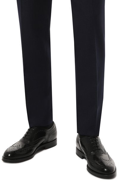 Кожаные оксфорды GIORGIO ARMANI черного цвета по цене 59950 руб., арт. X2C590/XF294, фото 3 Кожаные оксфорды GIORGIO ARMANI, арт. X2C590/XF294, фото 3