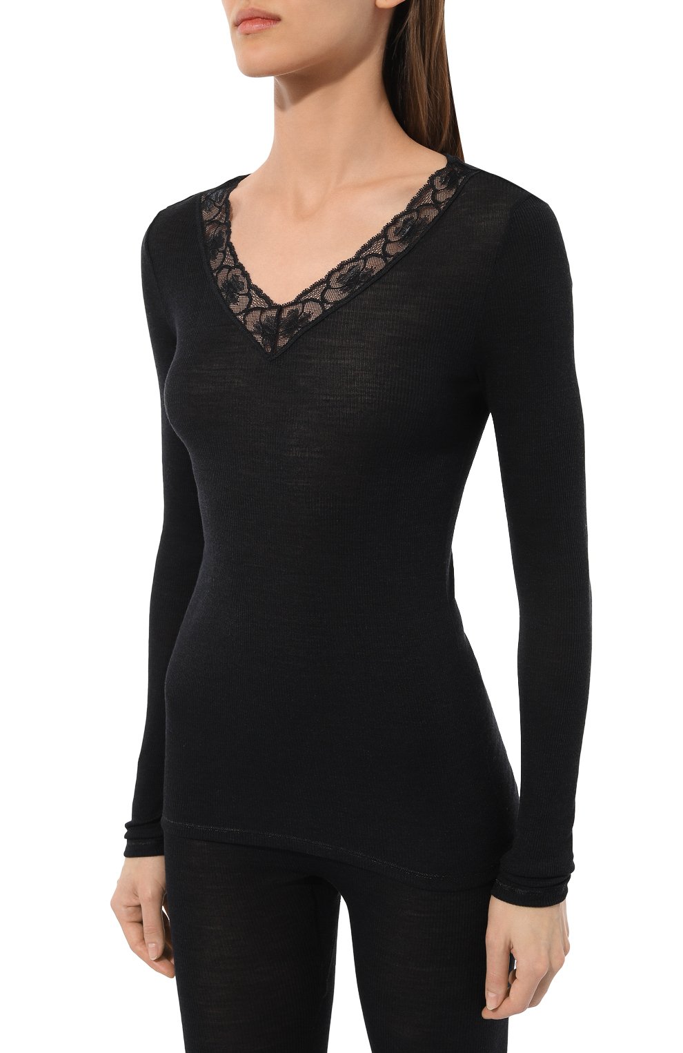 Лонгслив из шерсти и шелка HANRO, арт. 070974, фото 3