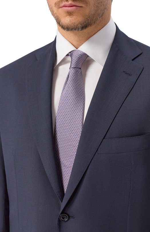 Шелковый галстук Brioni 062I00/PD469 Розовый  062I00/PD469 Фото 2