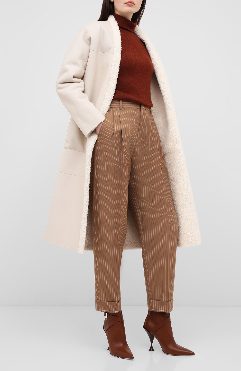 Дубленка с поясом BLANCHA, арт. 20165/300/40/IV0RY, фото 2