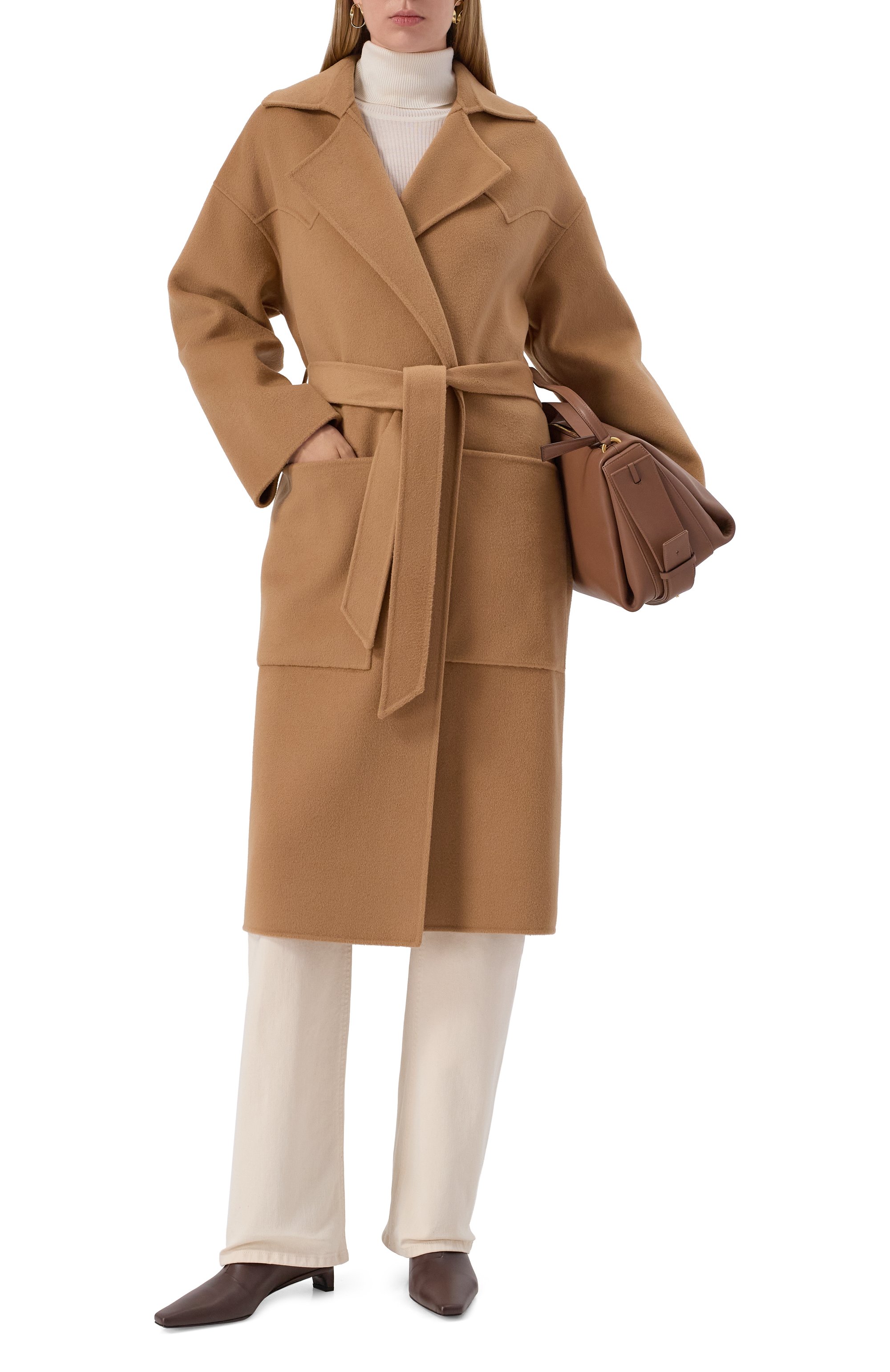 Пальто из шерсти и шелка NANUSHKA, арт. ALAM0, фото 2