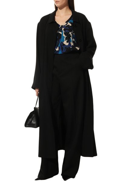 Шерстяной пуловер DRIES VAN NOTEN синего цвета по цене 78400 руб., арт. 222-031293-5701, фото 2 Шерстяной пуловер DRIES VAN NOTEN, арт. 222-031293-5701, фото 2