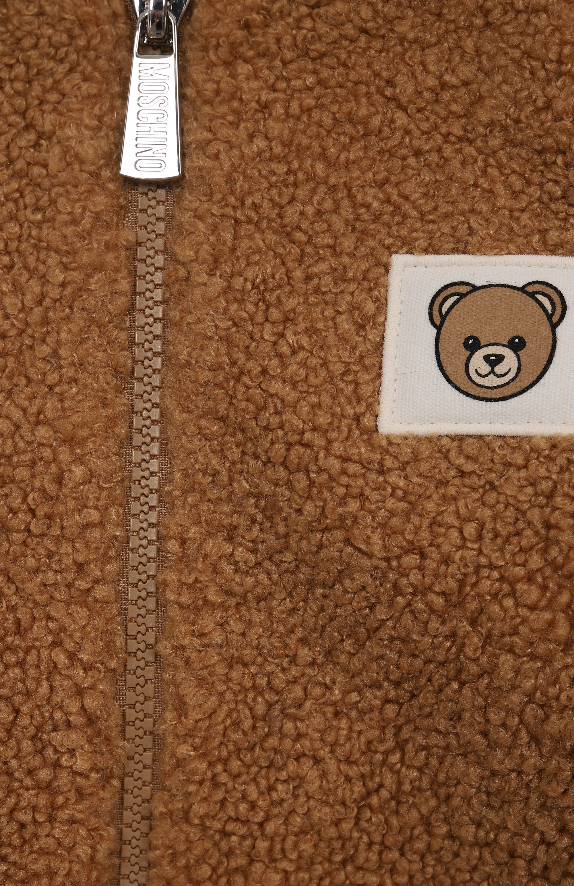 Комбинезон из экомеха MOSCHINO коричневого цвета по цене 27450 руб., арт. MUT04C/LIA00, фото 3 Комбинезон из экомеха MOSCHINO, арт. MUT04C/LIA00, фото 3