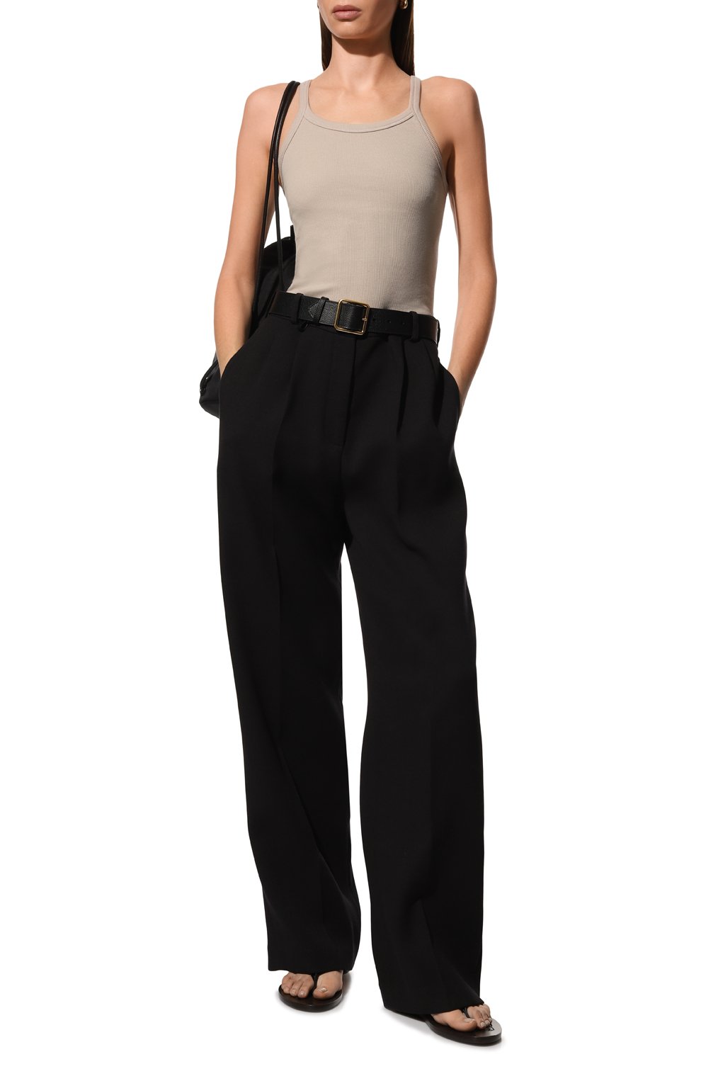 Хлопковая майка IRO бежевого цвета по цене 12250 руб., арт. WP21PALISS0, фото 2 Хлопковая майка IRO, арт. WP21PALISS0, фото 2