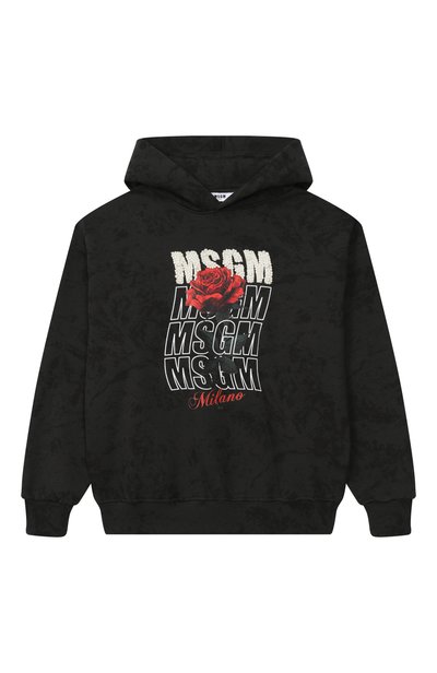 Хлопковое худи MSGM KIDS, арт. F6MSJGHS084