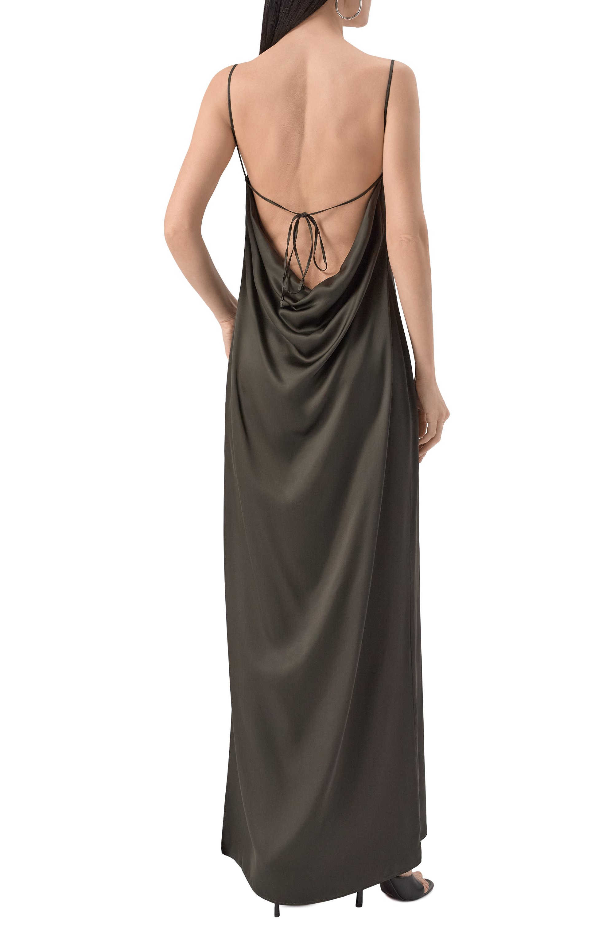 Атласное платье ANDREA YA'AQOV, арт. 25WCAM59, фото 4