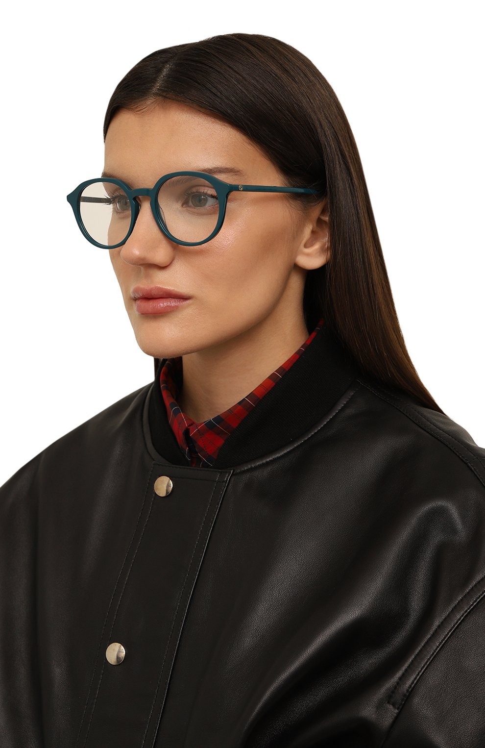 Оправа GUCCI бирюзового цвета по цене 26350 руб., арт. GG1004 005, фото 2 Оправа GUCCI, арт. GG1004 005, фото 2