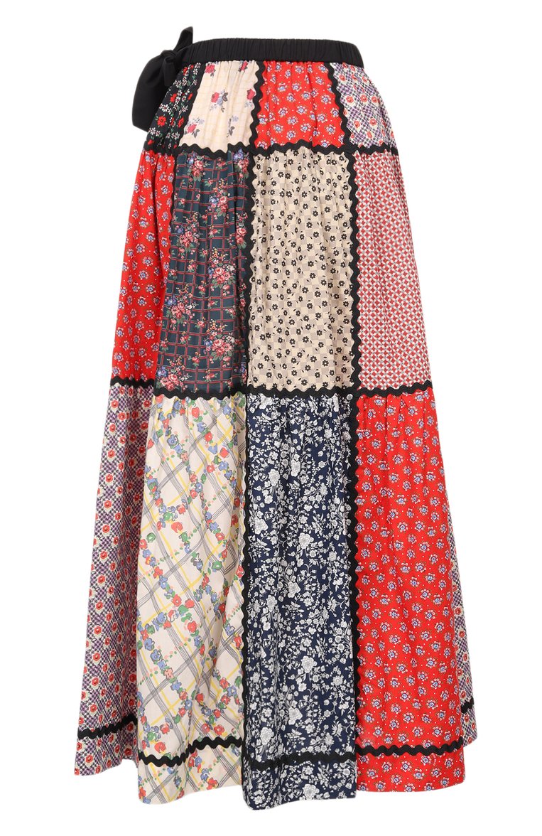 Хлопковая юбка MIU MIU, арт. MG1454-1XEM-F0011, фото 2