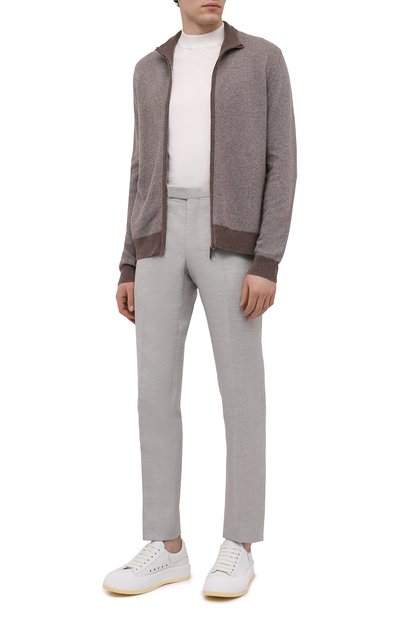 Брюки из шерсти и льна ZEGNA, арт. 318F06/75TB12, фото 2