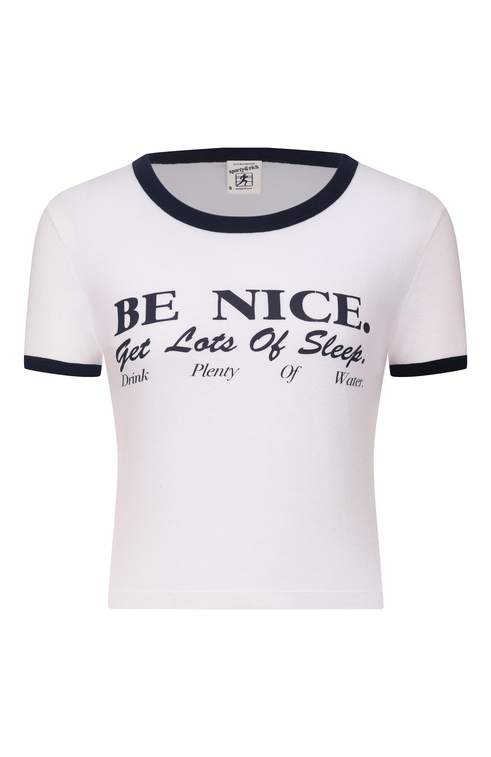 Хлопковая футболка SPORTY AND RICH, арт. T0073712003WH88, фото 1