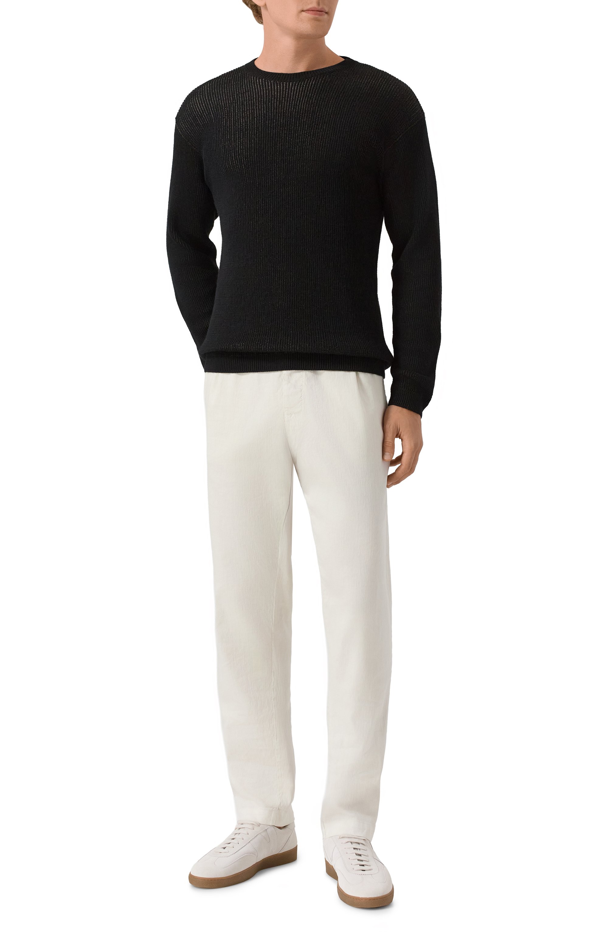 Брюки изо льна и хлопка TRANSIT, арт. CFUTRWF153, фото 2