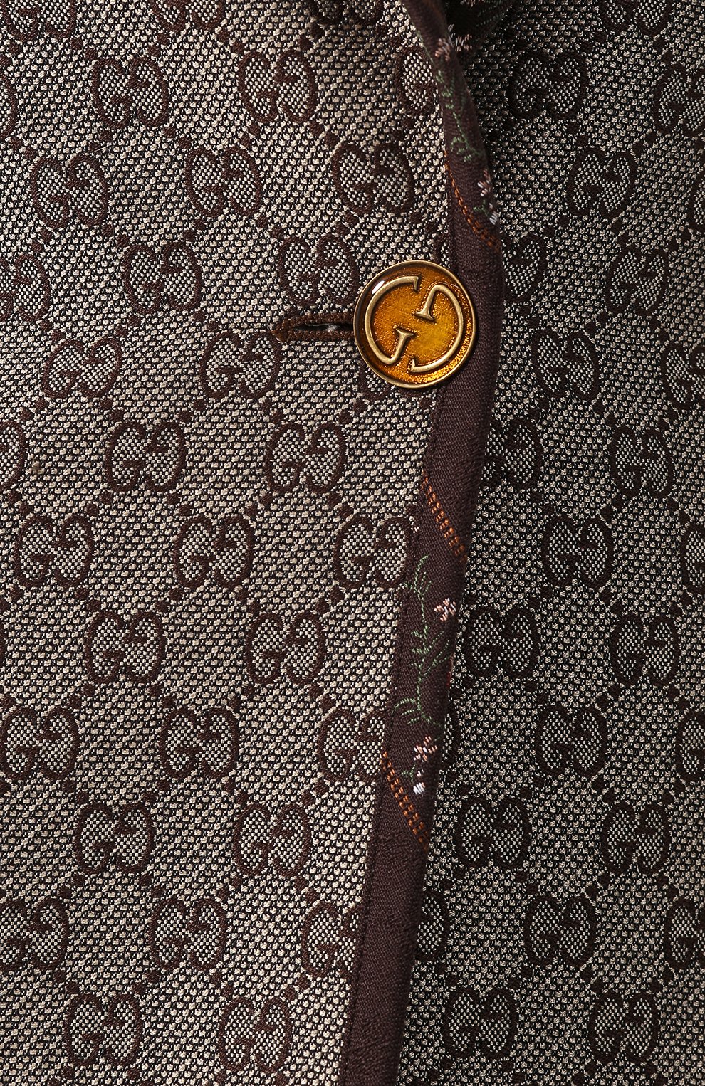 Жакет из смеси хлопка и шерсти GUCCI коричневого цвета по цене 199500 руб., арт. 544848/ZAAB2, фото 5 Жакет из смеси хлопка и шерсти GUCCI, арт. 544848/ZAAB2, фото 5