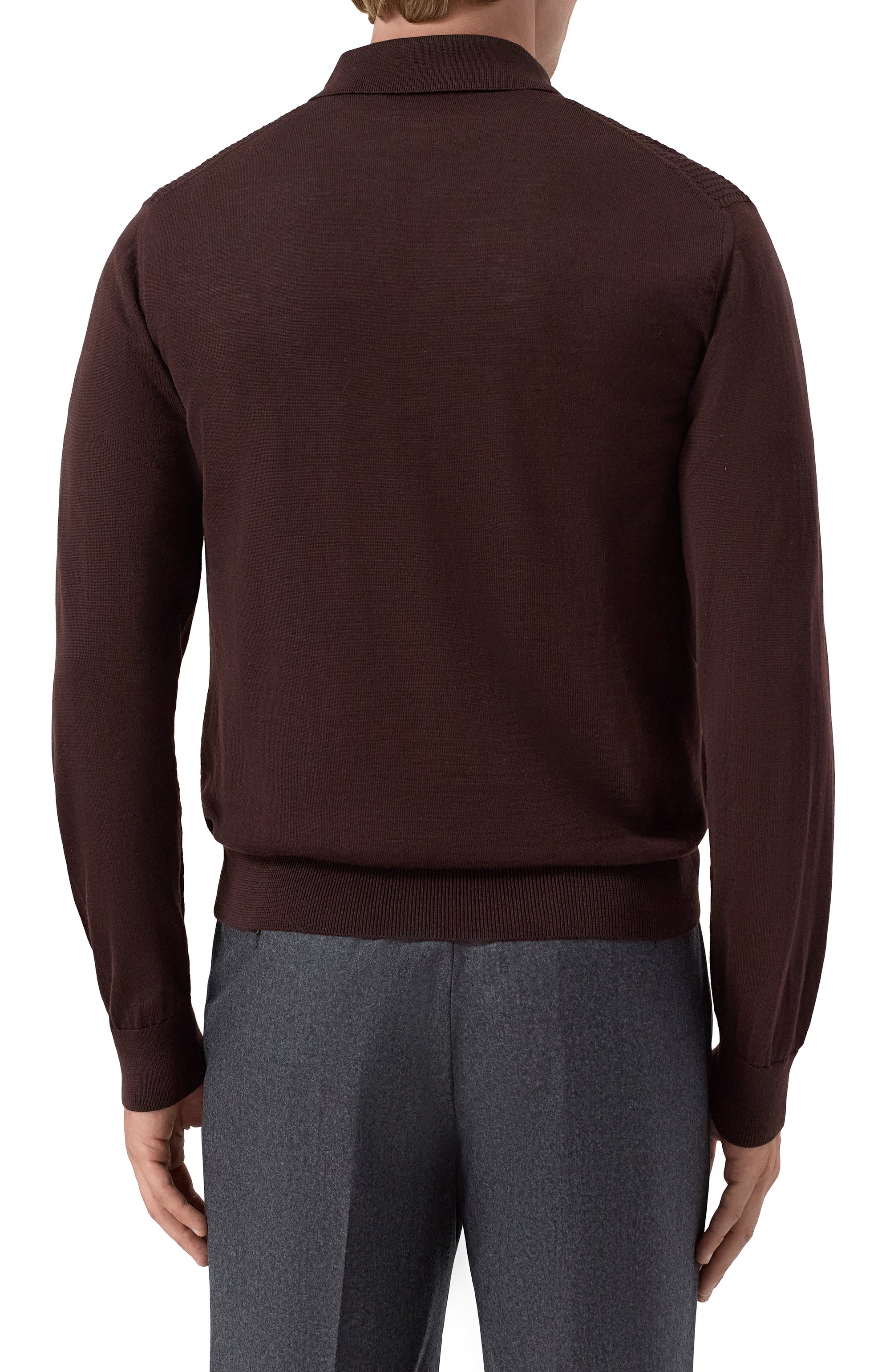 Шерстяное поло CORNELIANI, арт. 26M561-2625196, фото 4