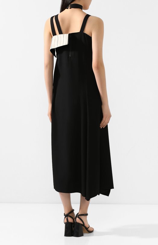 Шерстяное платье Yohji Yamamoto Чёрный, фото 4