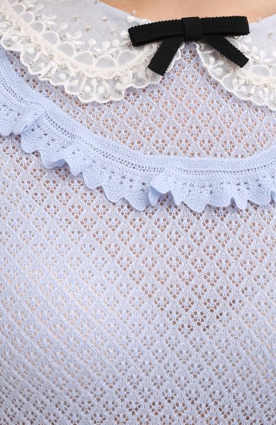 Пуловер из кашемира и шелка MIU MIU, арт. MML377-1KV2-F0424, фото 5