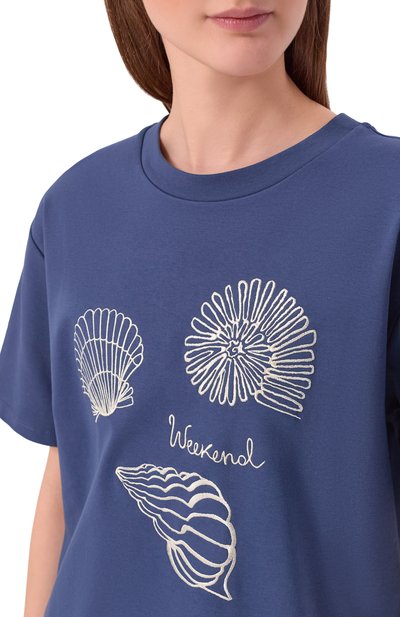 Хлопковая футболка WEEKEND MAX MARA, арт. WKDSABAT0, фото 5