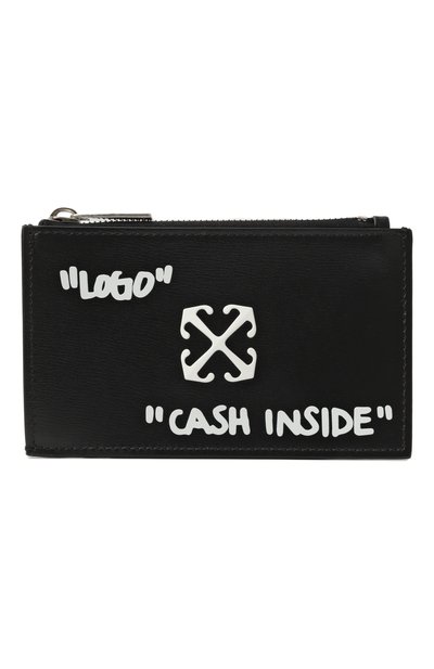 Женский кожаный футляр для кредитных карт OFF-WHITE, арт. 0WND047C99LEA001