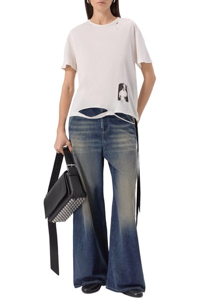 Хлопковая футболка ANN DEMEULEMEESTER, арт. B0012842/FA638, фото 2