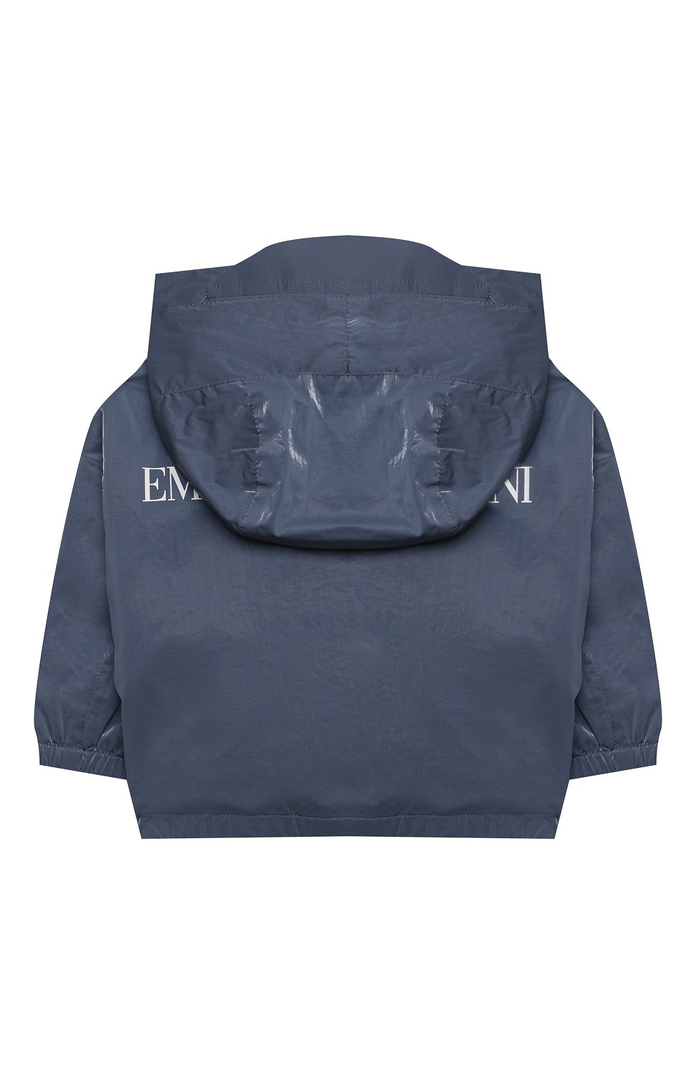 Ветровка с капюшоном EMPORIO ARMANI серого цвета по цене 21750 руб., арт. 3KHBT3/1NZUZ, фото 2 Ветровка с капюшоном EMPORIO ARMANI, арт. 3KHBT3/1NZUZ, фото 2