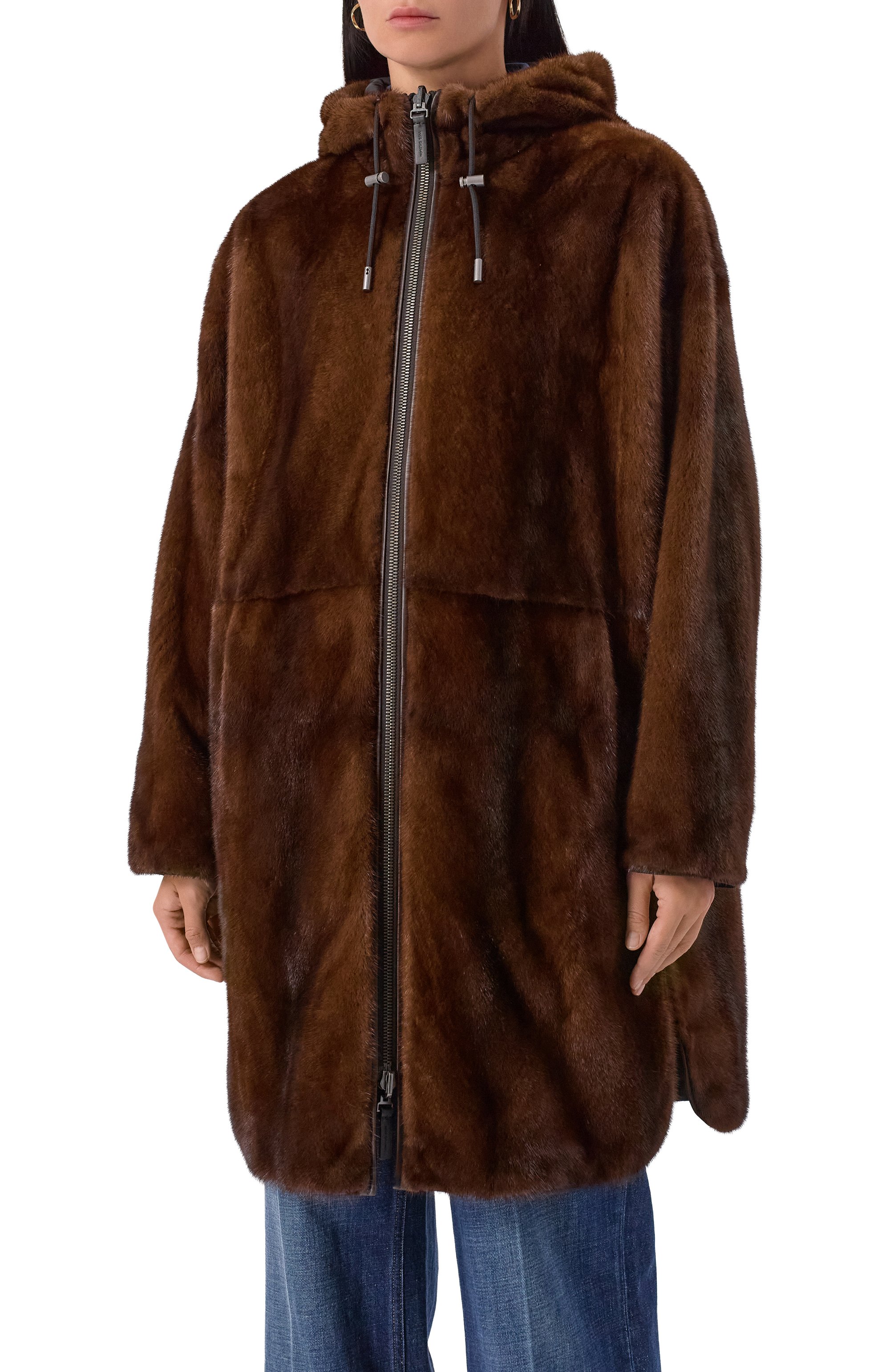 Двусторонняя парка с подкладкой из норки YVES SALOMON, арт. 24WFM06693A22X, фото 6