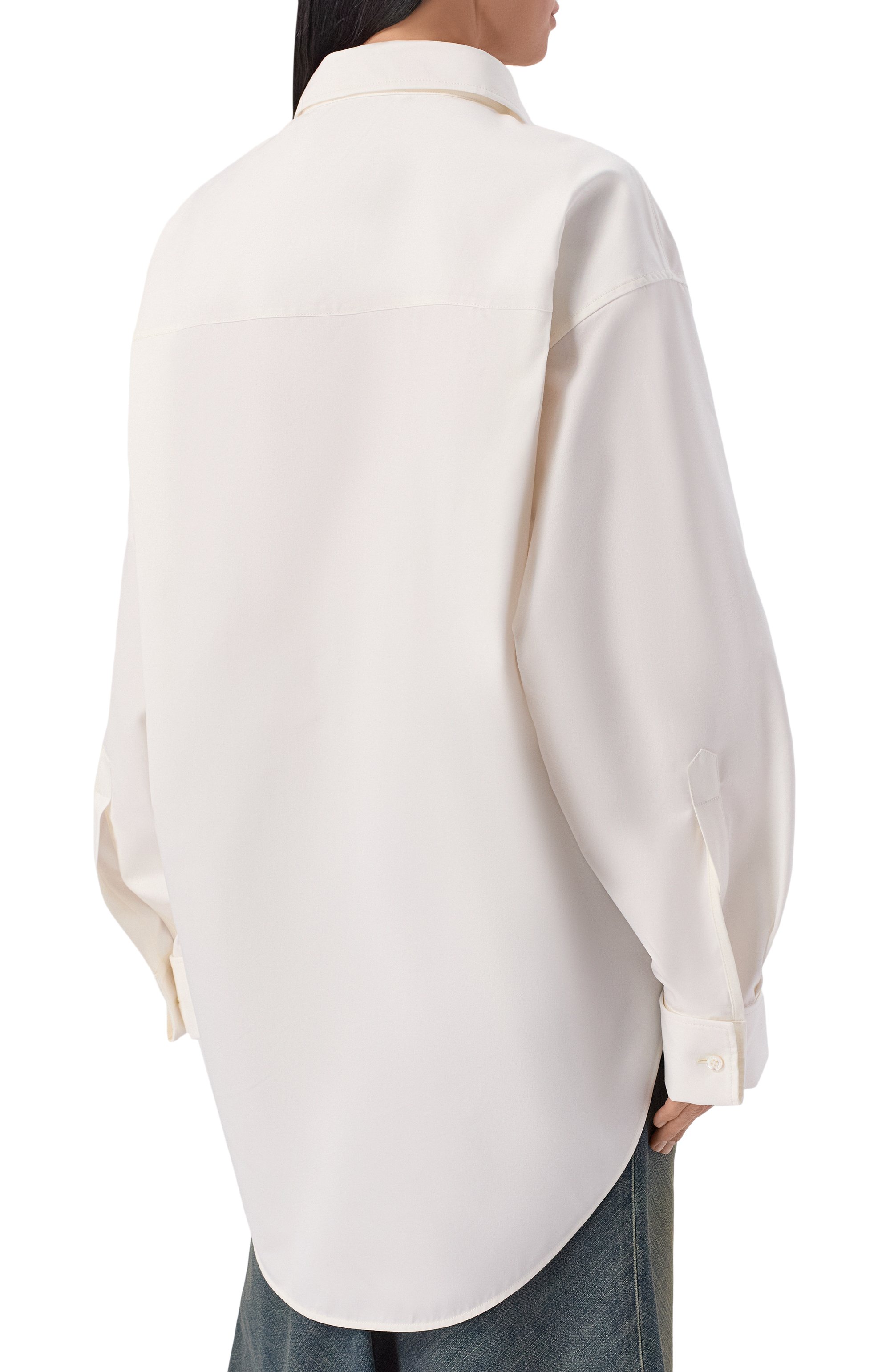 Рубашка из хлопка и шелка BALENCIAGA, арт. 872318/TUM18, фото 4