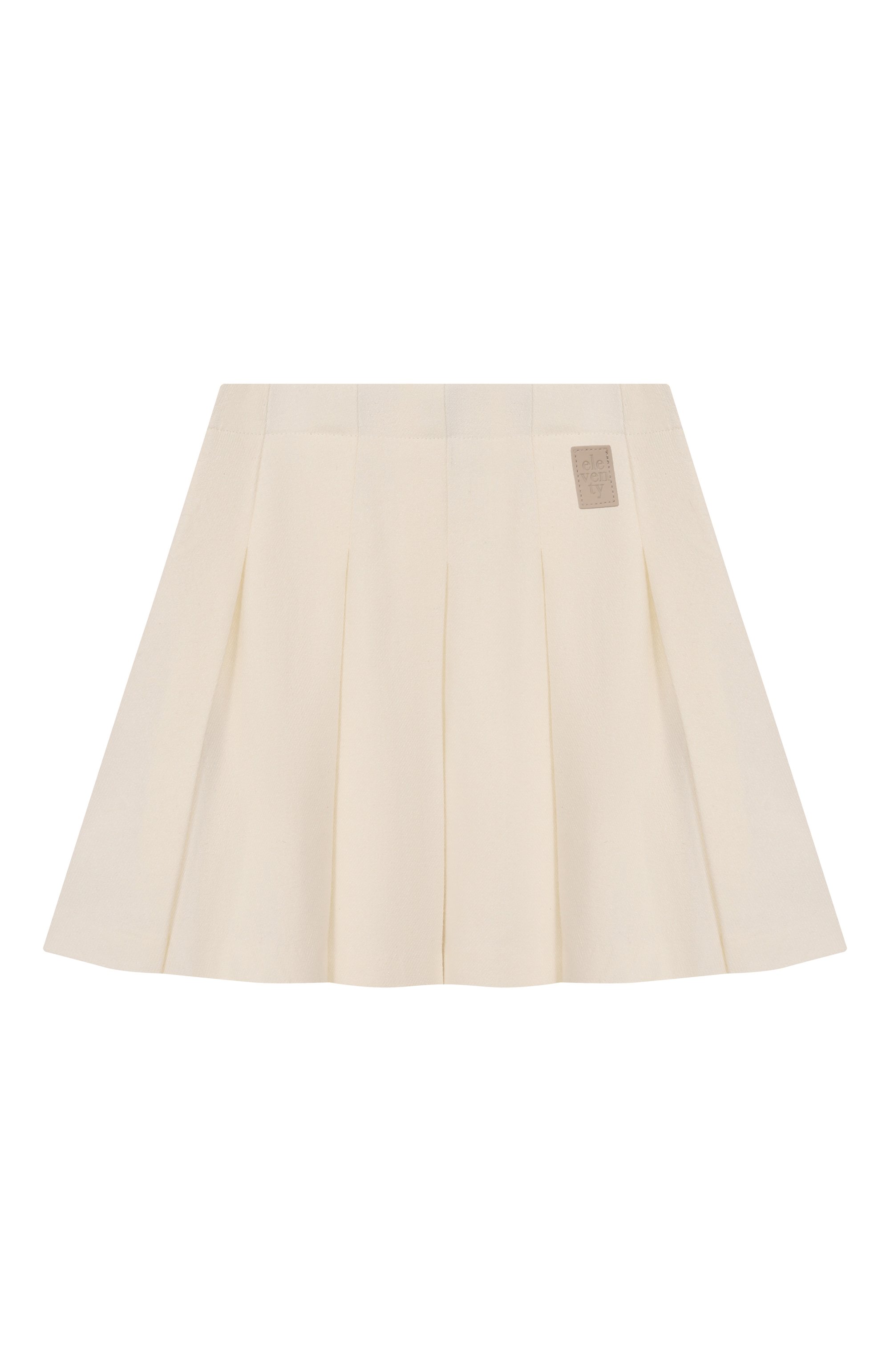 Юбка из вискозы и шерсти ELEVENTY кремового цвета по цене 18250 руб., арт. EX7A11/I0233/6-8, фото 2 Юбка из вискозы и шерсти ELEVENTY, арт. EX7A11/I0233/6-8, фото 2