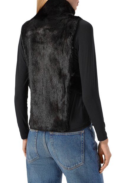 Жилет из норки JACOB LEE черного цвета по цене 480500 руб., арт. WMV2092AW25B, фото 4 Жилет из норки JACOB LEE, арт. WMV2092AW25B, фото 4