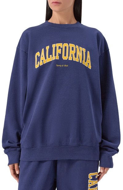 Хлопковый свитшот SPORTY AND RICH, арт. ST071508501BL32, фото 3