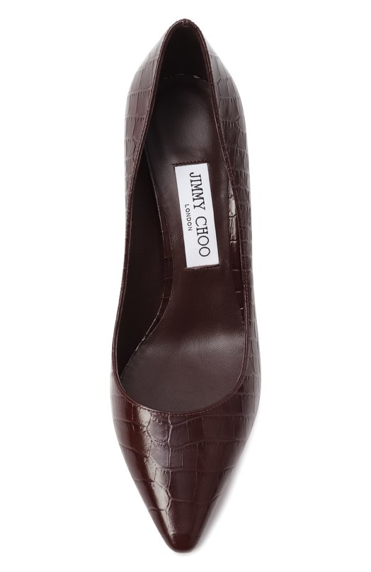 Кожаные туфли Romy 85 Jimmy Choo R0MY 85/CCL Коричневый  R0MY 85/CCL Фото 6