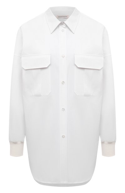 Женская хлопковая рубашка ALEXANDER MCQUEEN, арт. 675818/QAAAY