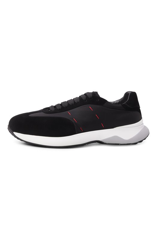 Текстильные кроссовки Kiton USSA374N0133301 Чёрный  USSA374N0133301 Фото 4