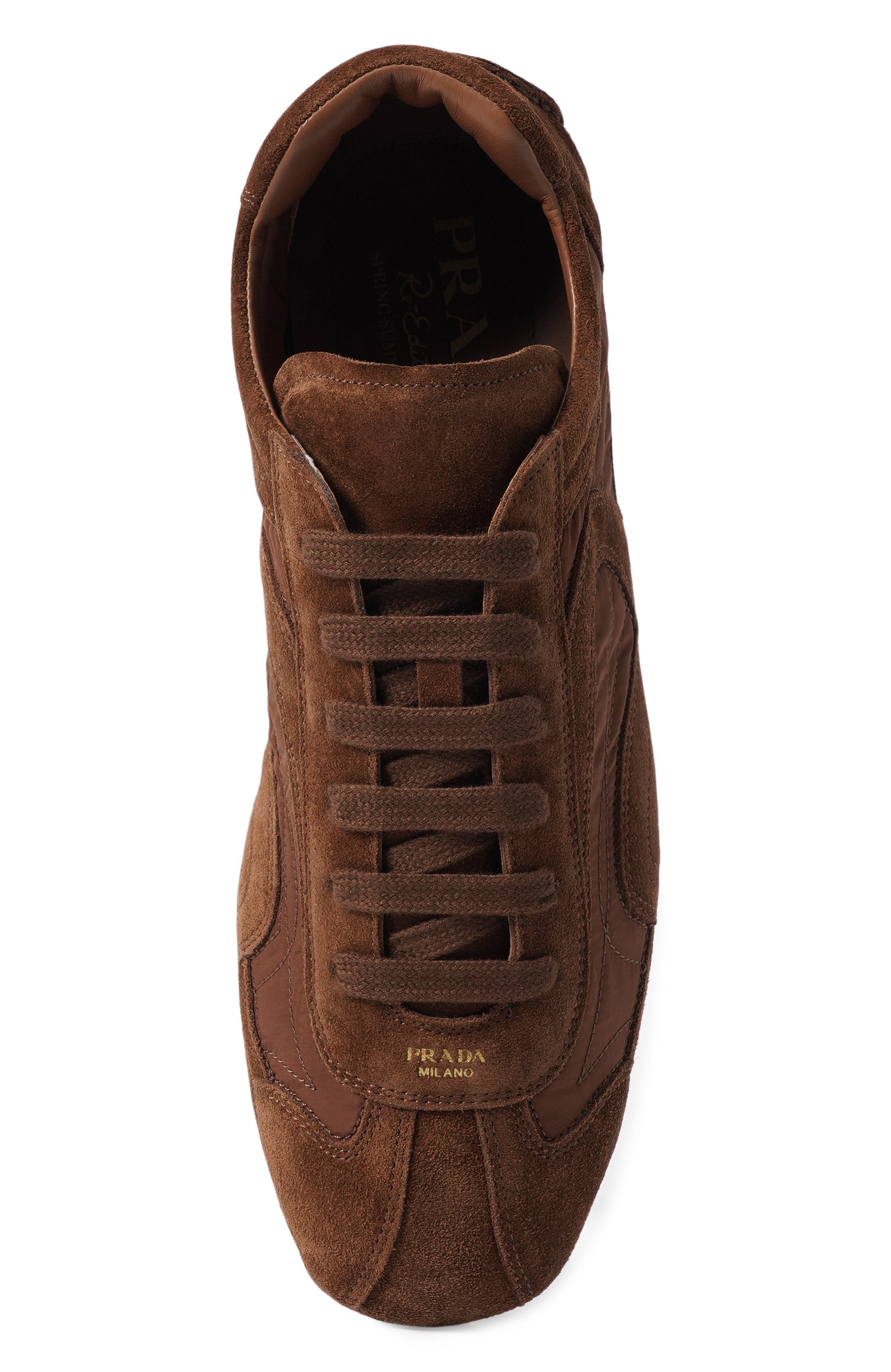 Комбинированные кеды PRADA, арт. 4E1165F/G001D7R, фото 5