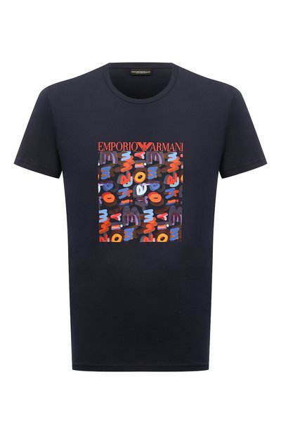 Мужская хлопковая футболка EMPORIO ARMANI, арт. 211818/4R469