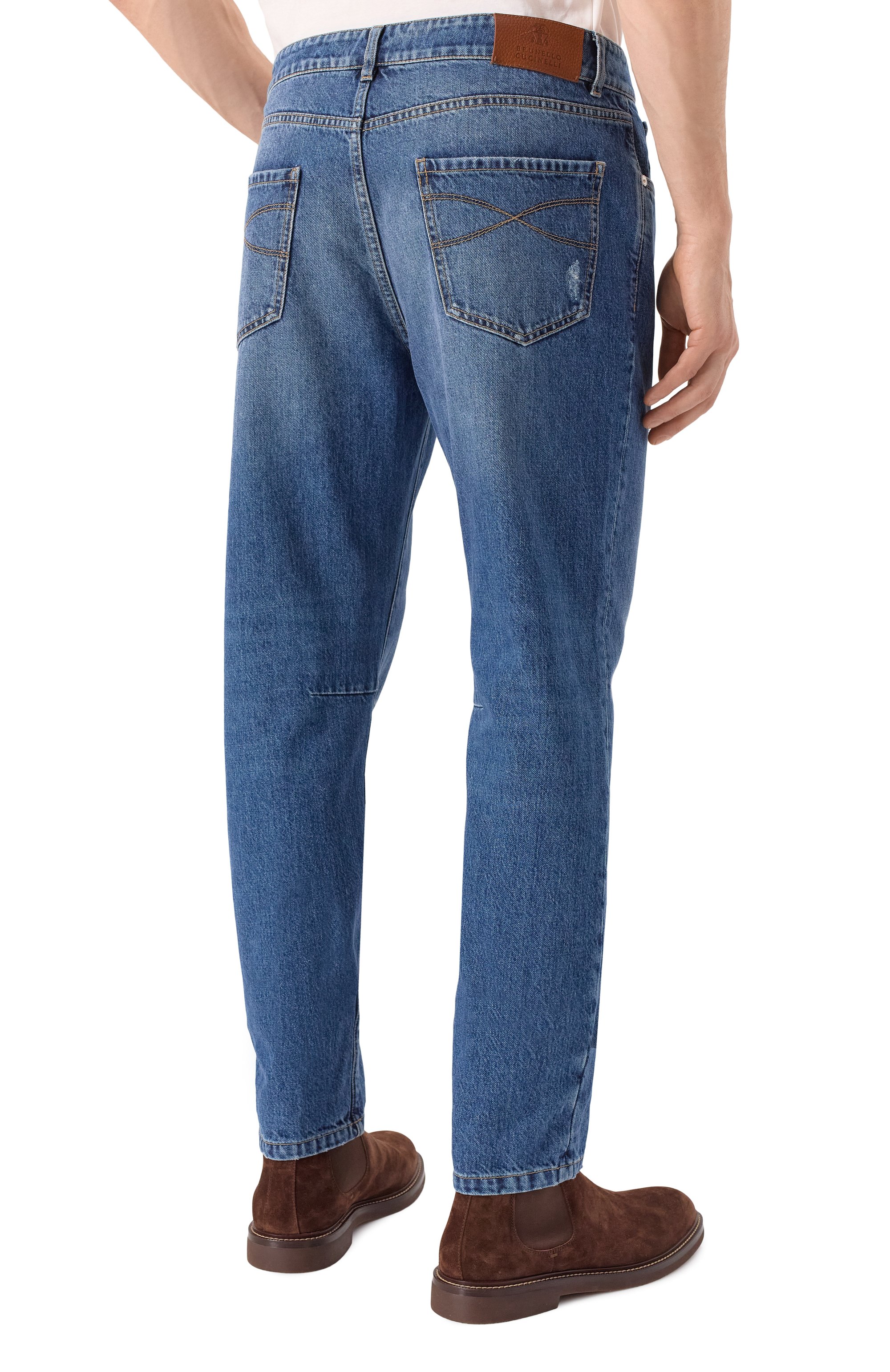 Джинсы leisure fit BRUNELLO CUCINELLI, арт. M241PB2348, фото 4