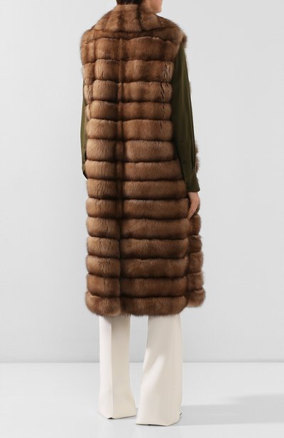 Жилет из меха соболя YVES SALOMON, арт. 20WYG38211ZICV, фото 4