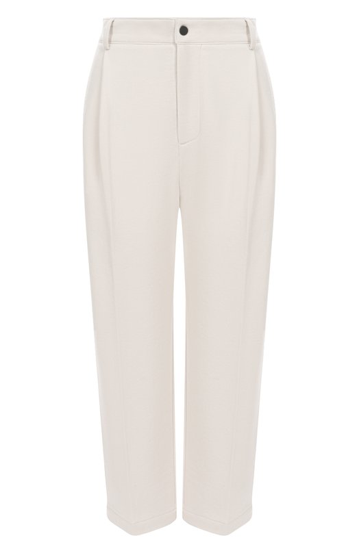 Хлопковые брюки Brunello Cucinelli MN05NSP799 Кремовый MN05NSP799