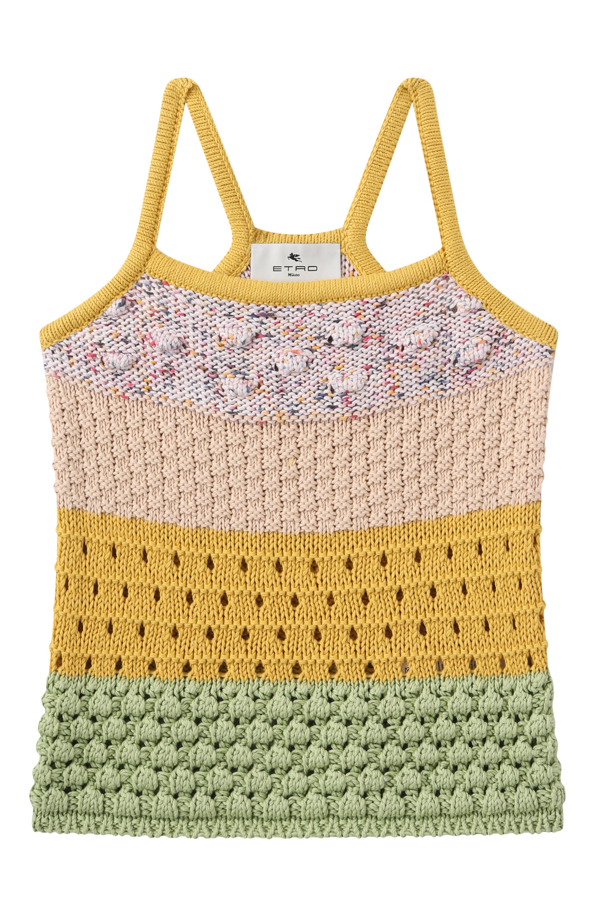 Хлопковый топ ETRO разноцветного цвета по цене 31100 руб., арт. GW9A32, фото 1 Хлопковый топ ETRO, арт. GW9A32, фото 1