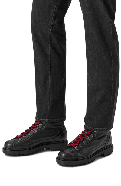 Кожаные ботинки st. moriz SANTONI, арт. MGSG18274NERS0MF, фото 3