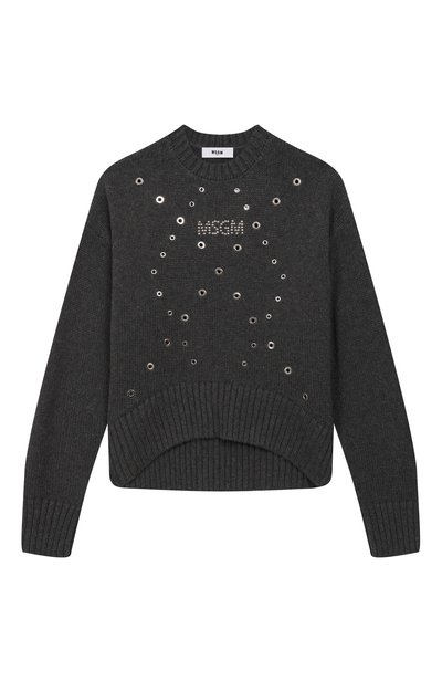 Свитер из хлопка и шерсти MSGM KIDS, арт. F5MSJGJP037