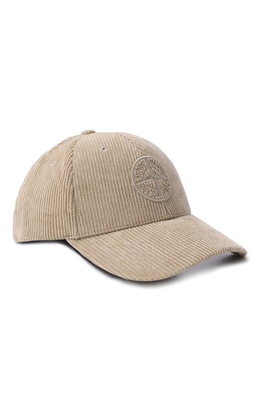 Хлопковая бейсболка Stone Island 811599662_001 Бежевый 811599662_001