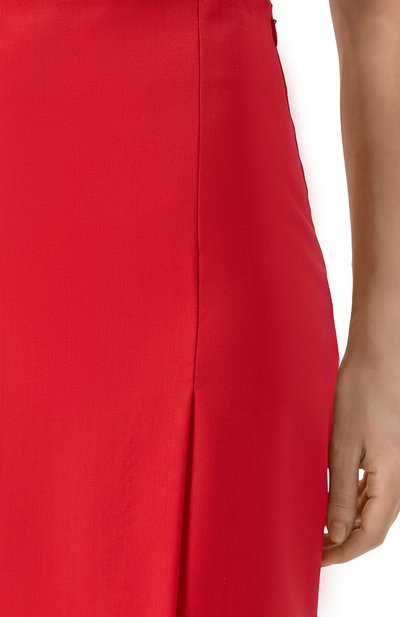 Шерстяная юбка LOULOU DE SAISON красного цвета по цене 34450 руб., арт. INGRID, фото 5 Шерстяная юбка LOULOU DE SAISON, арт. INGRID, фото 5