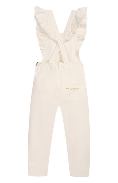 Хлопковый комбинезон PHILOSOPHY DI LORENZO SERAFINI KIDS, арт. PJTU02/CE192/VHUNI/XXS-XS, фото 2