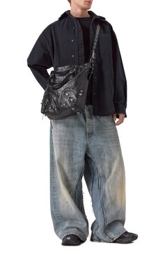 Мужская сумка-тоут le cagole medium BALENCIAGA черного цвета, арт. 719067/210KR | Фото 7 (Ремень/цепочка: На ремешке; Размер: large; Драгоценные камни: Проставлено; Материал сплава: Проставлено; Материал: Натуральная кожа)