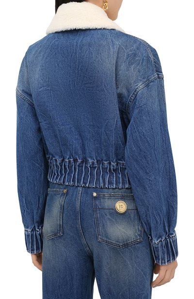 Джинсовая куртка BALMAIN синего цвета по цене 190500 руб., арт. UF18641/D059, фото 5 Джинсовая куртка BALMAIN, арт. UF18641/D059, фото 5