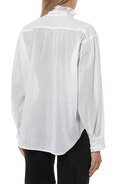 Хлопковая блузка ISABEL MARANT ETOILE, арт. 23PHT0001FA-A1J03E, фото 4